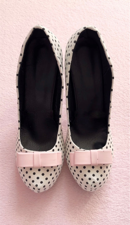 Lulu Polka Bow Heels