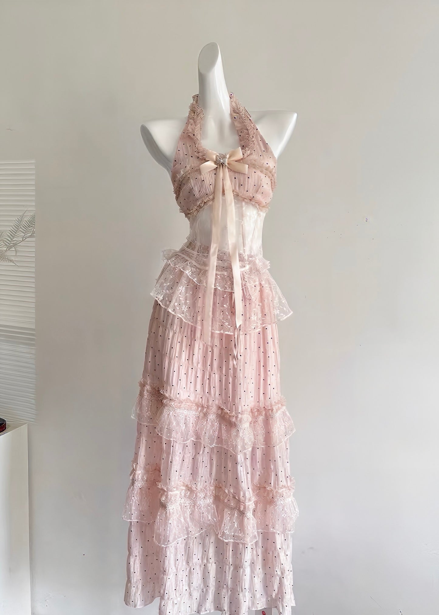French Pink Ruffle Two-Piece Set