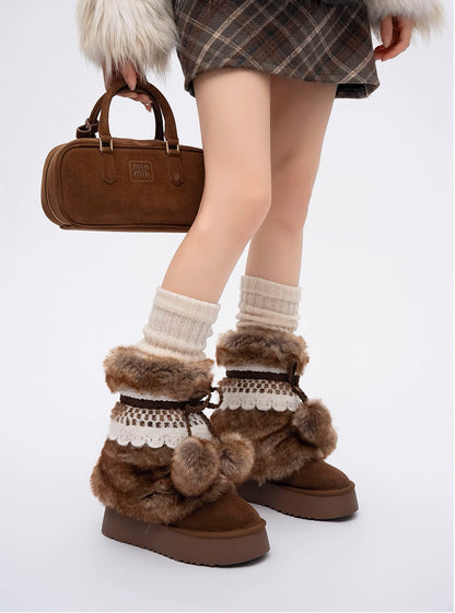 MochiLace SnowDream Boots