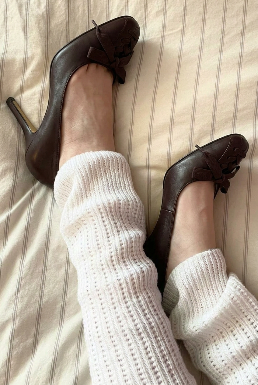 Bow Tie Retro Low Heels