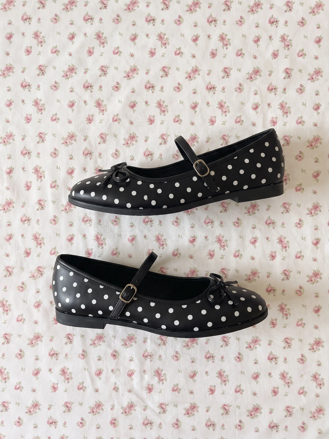Emeline Polka Dot Mary Jane Flats