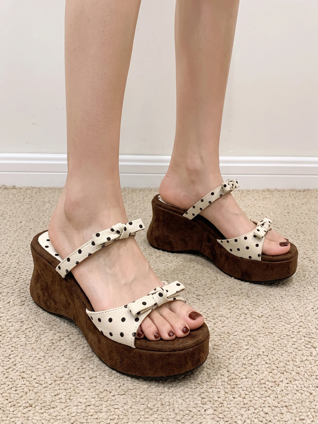 Ribbon Bow Sandals