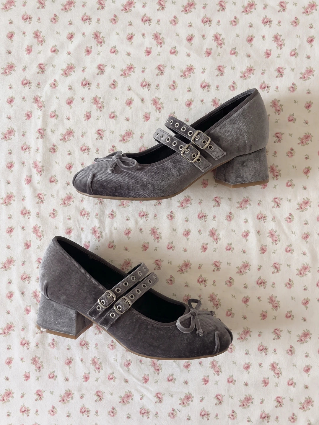 Lavinie Velvet Bow Mary Janes