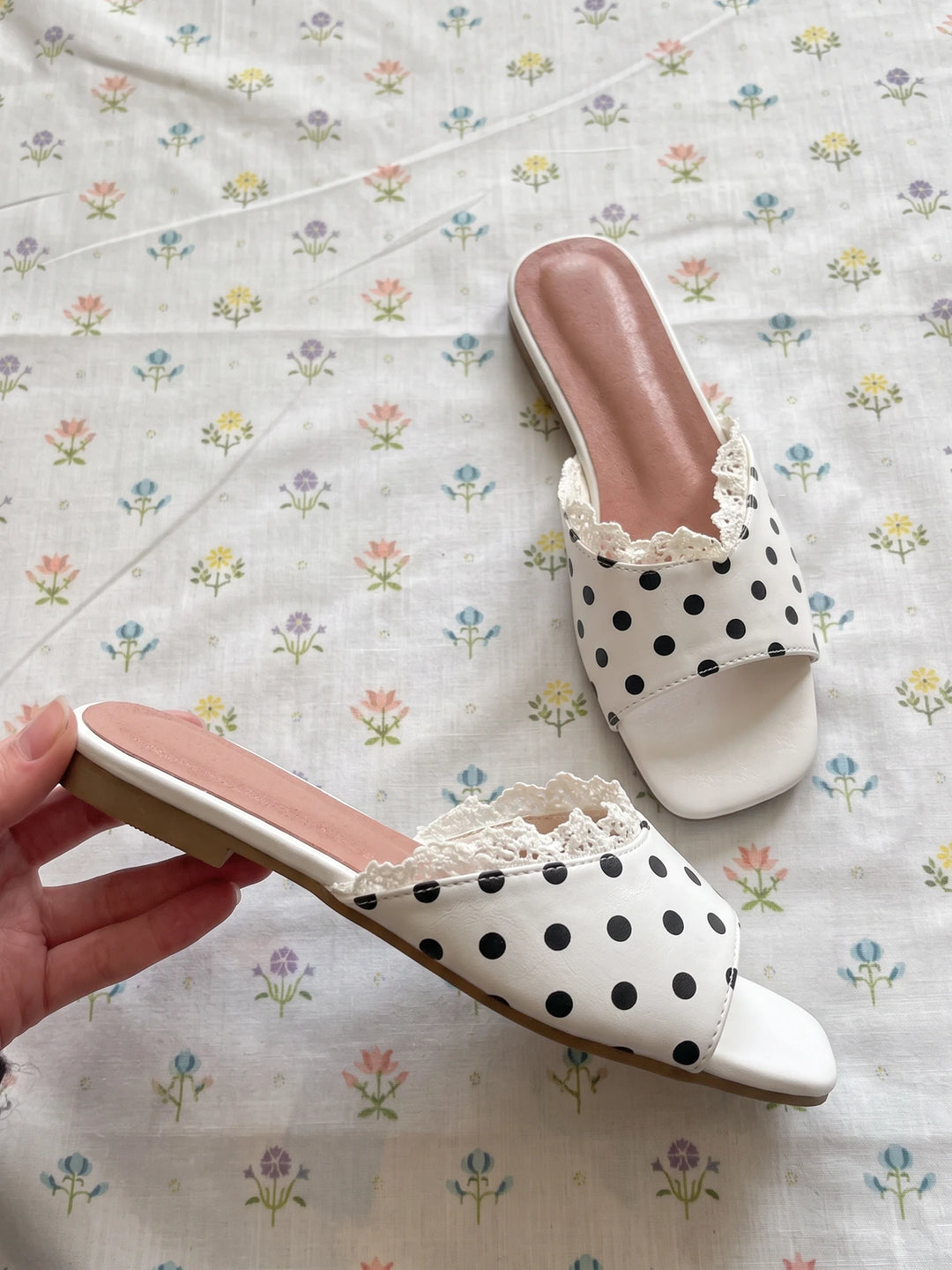 Chloe Polka Dot Sandals