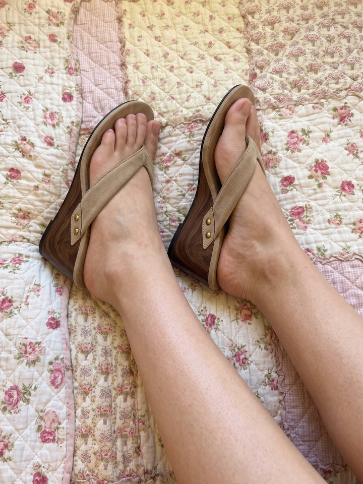 Vincenzia Suede Wedge Sandals