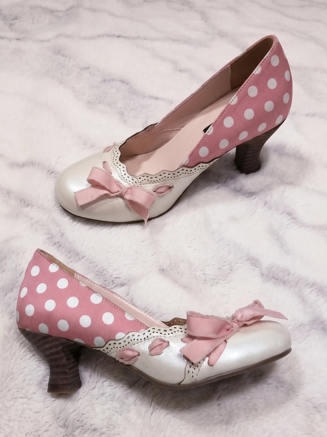 Elodie Polka Bow Heels