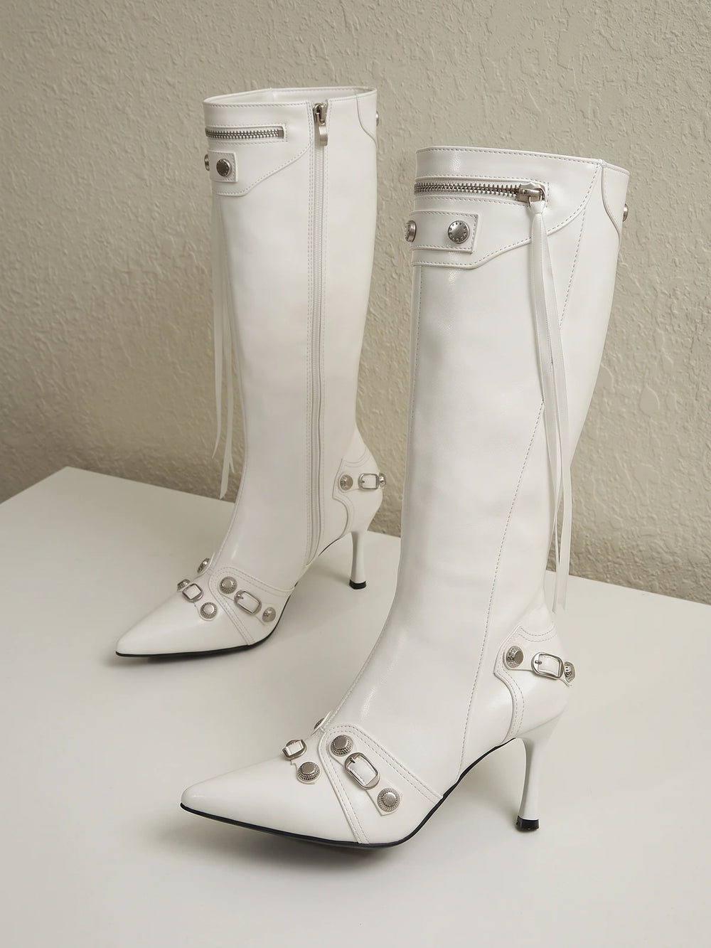 Marianne Studded Stiletto Boots
