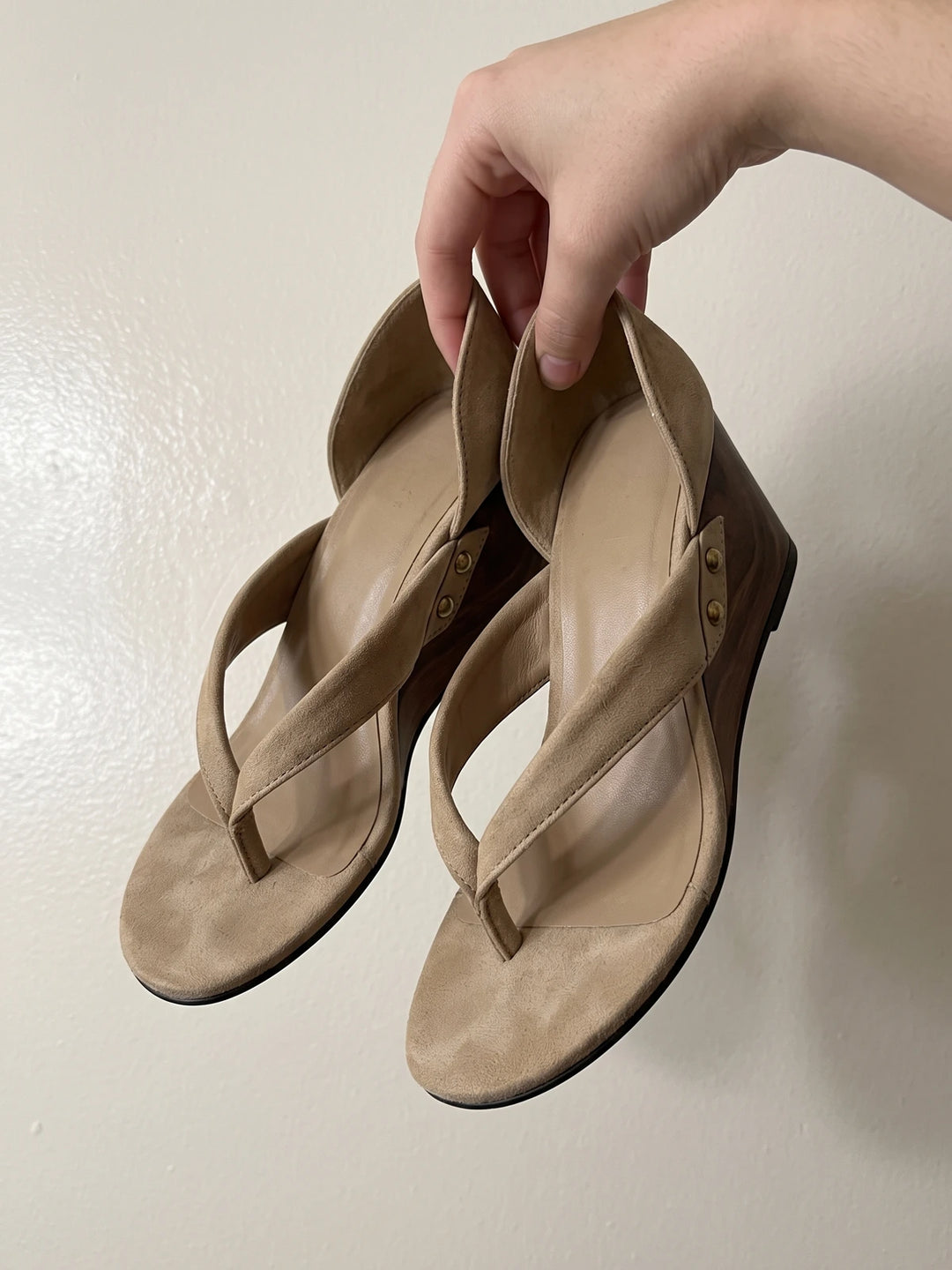 Vincenzia Suede Wedge Sandals