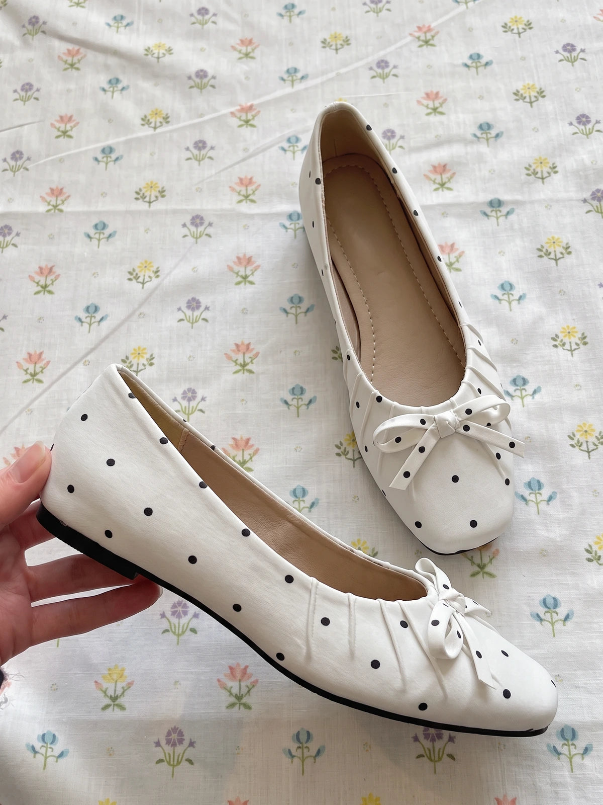 Paulette Micro-Polka Ballet Flats