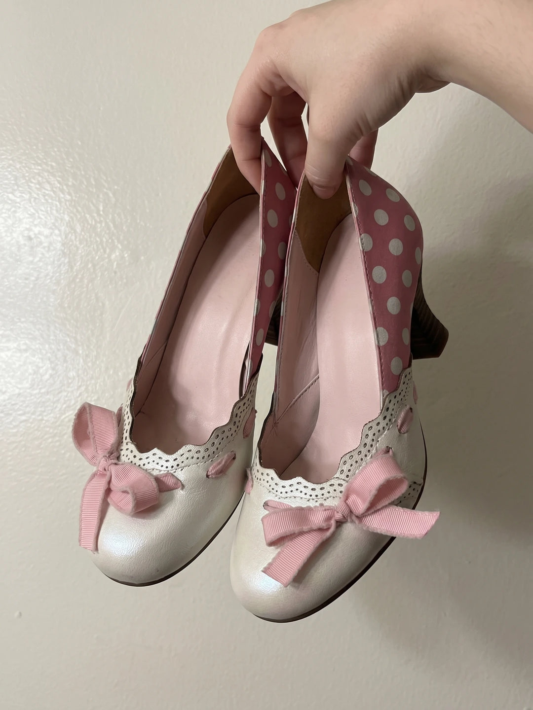 Elodie Polka Bow Heels