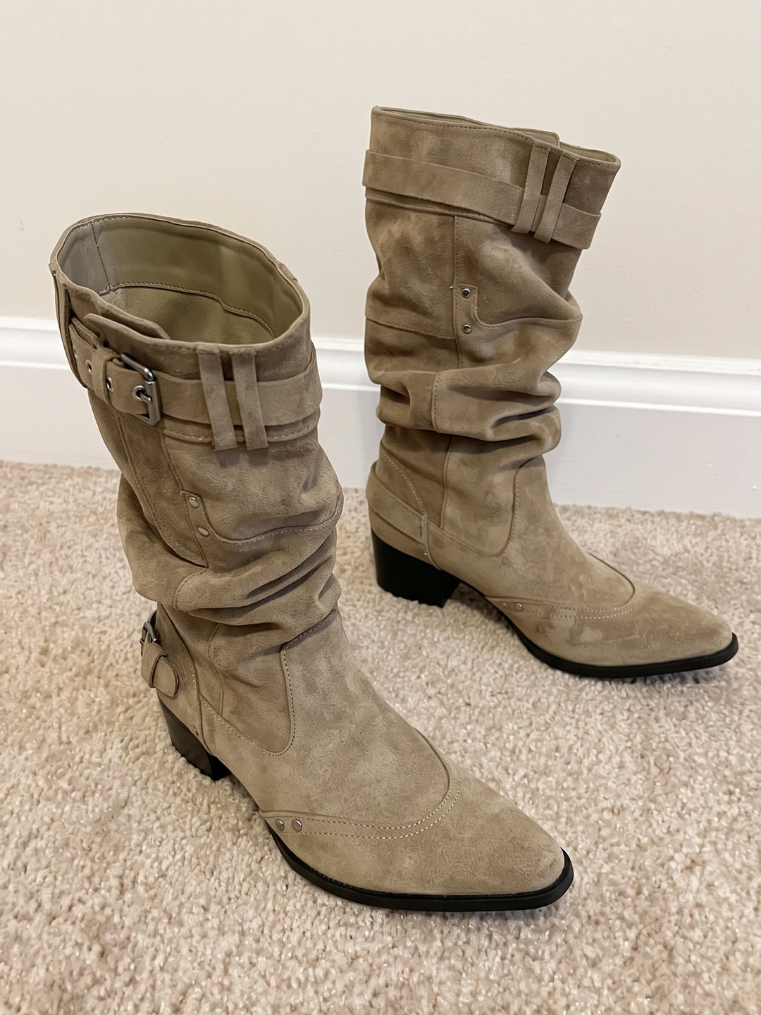 Khaki Darling Boots