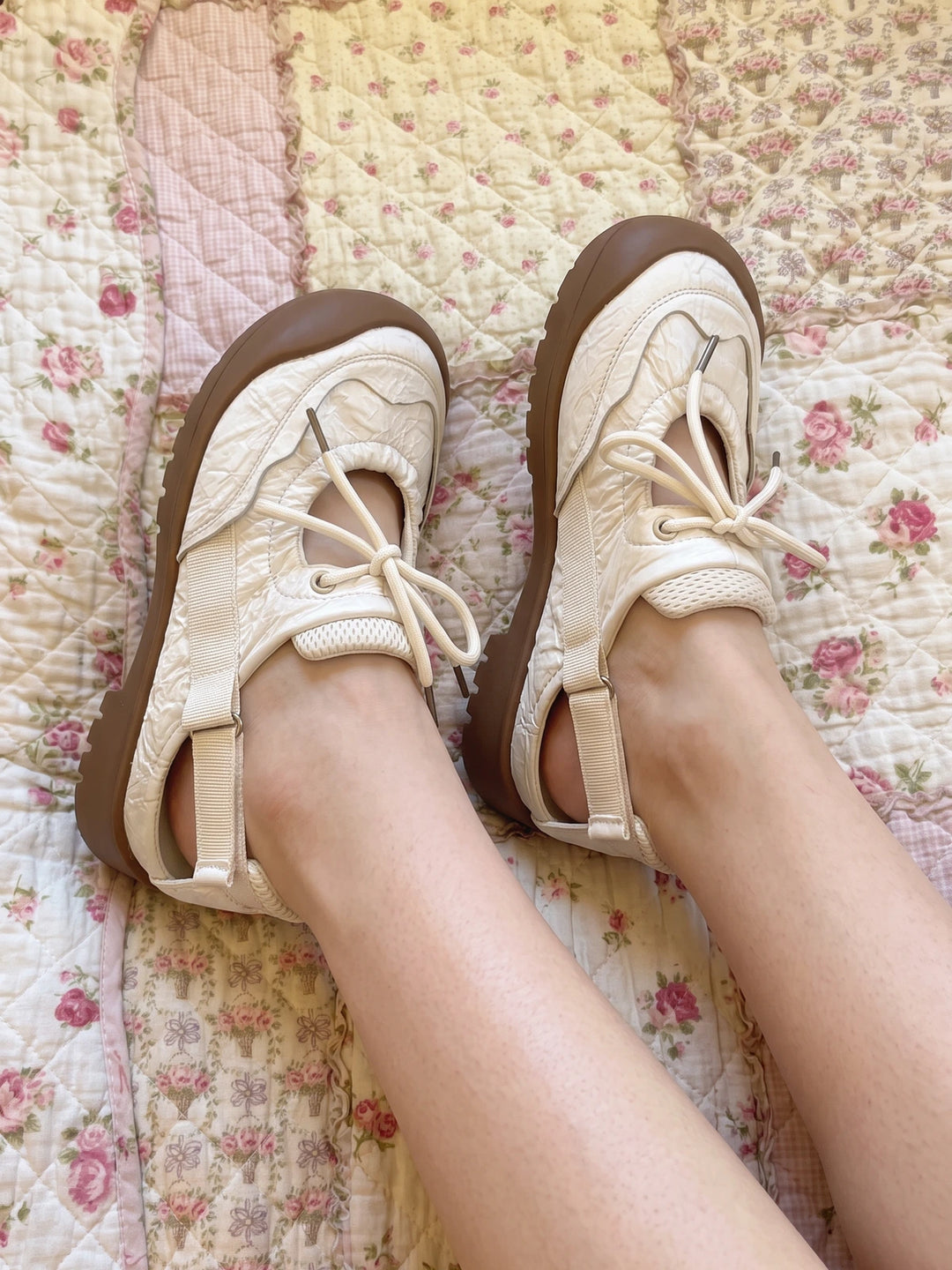 Rosine Quilted Canvas Hybrid Sandals