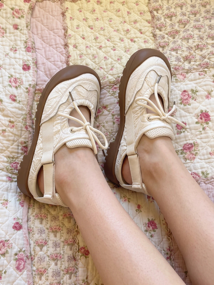 Rosine Quilted Canvas Hybrid Sandals