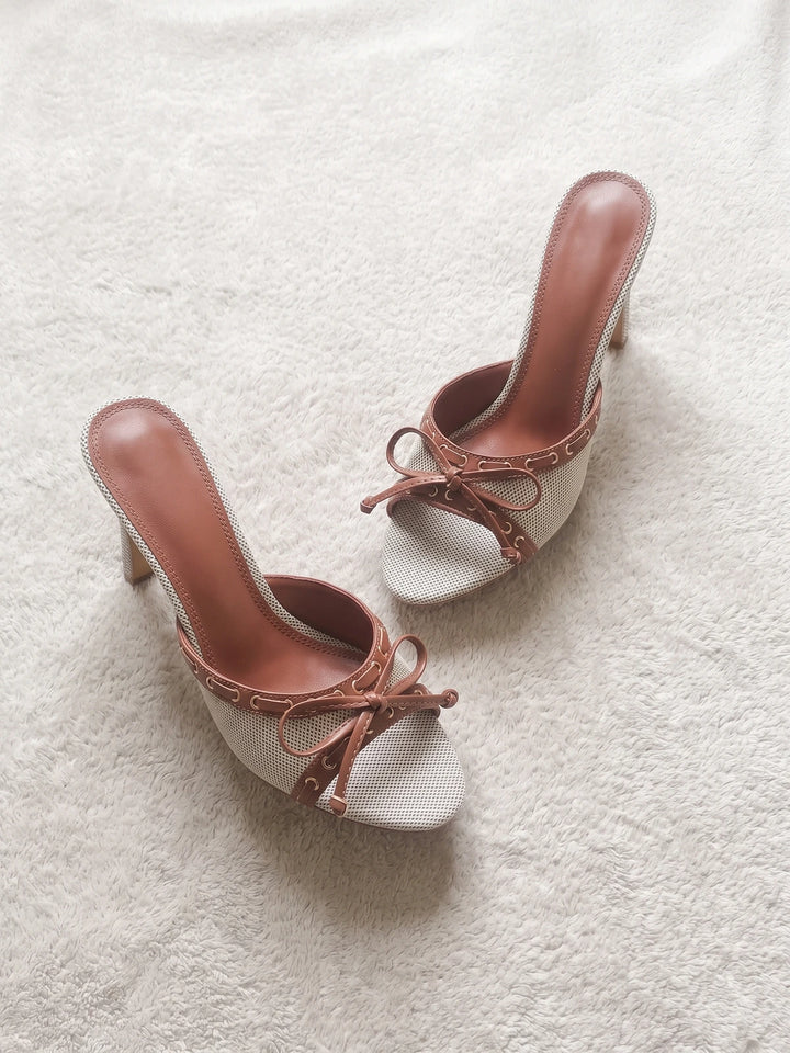 Ribbon Bow Sandals