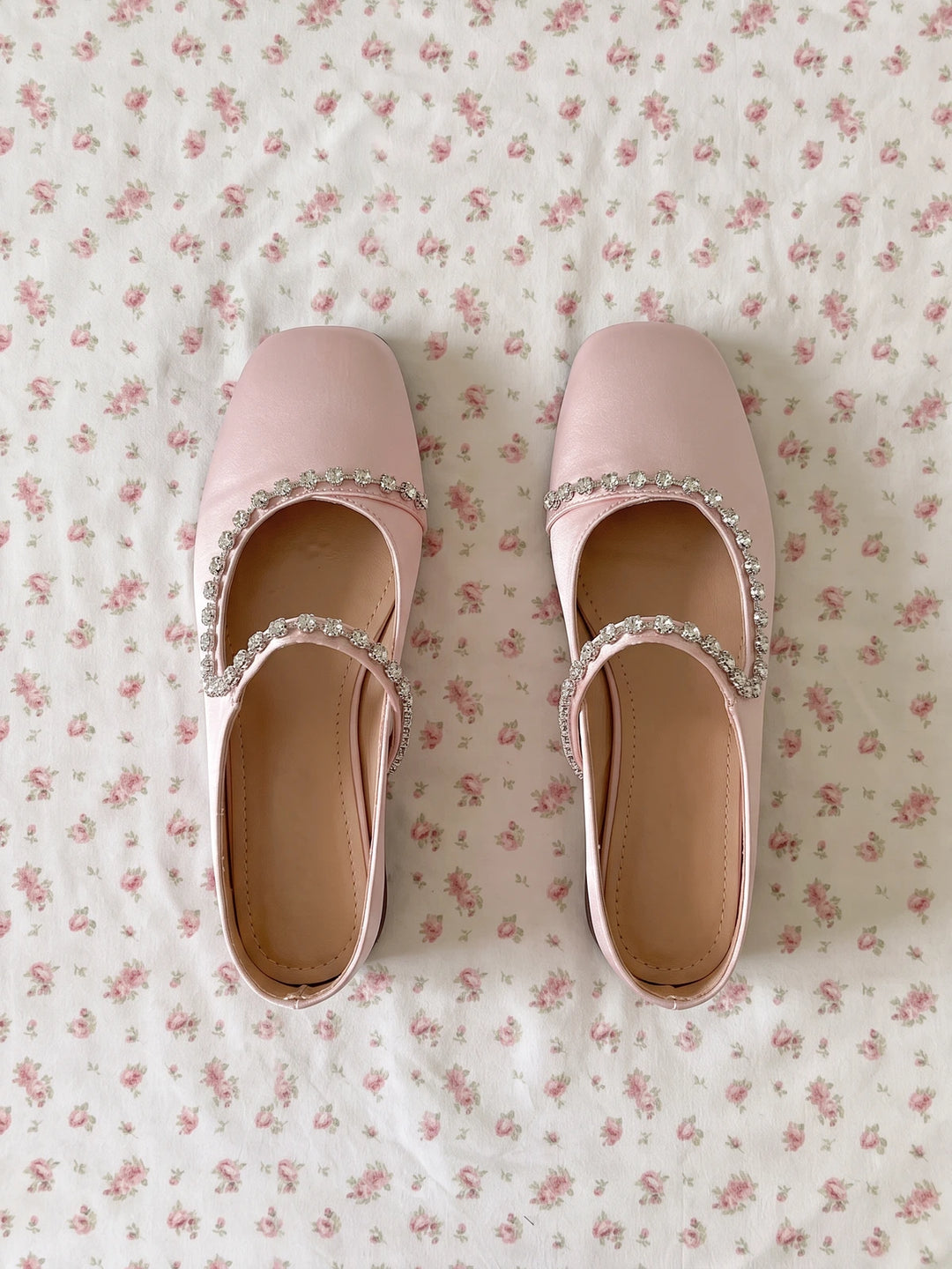 Faustina Rhinestone Satin Mules