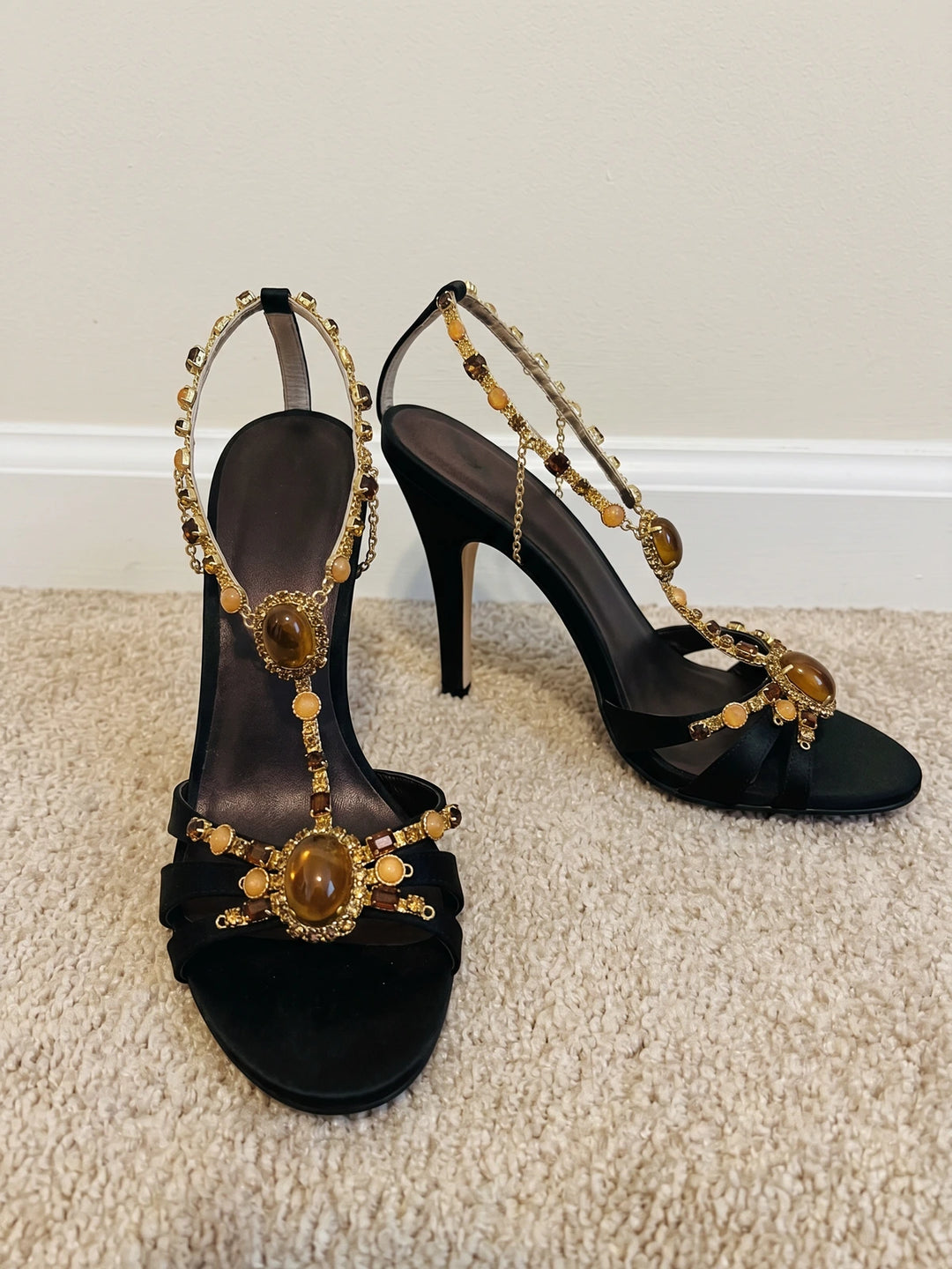 Seraphine Jeweled Chain Stilettos