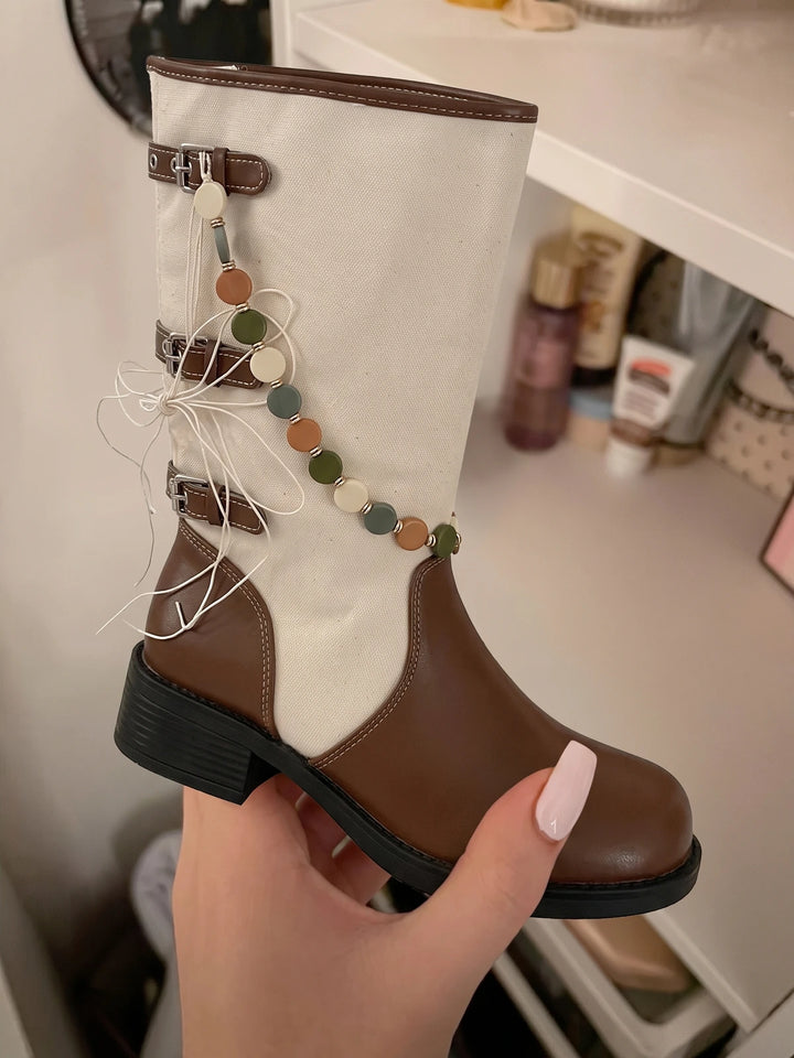 Cream And Darling Boots