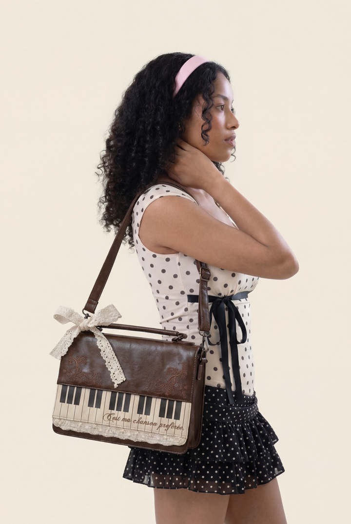 Art Piano Lace Briefcase