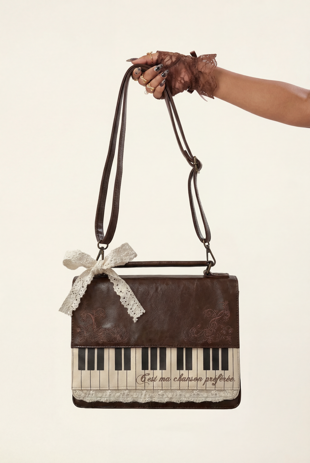 Art Piano Lace Briefcase
