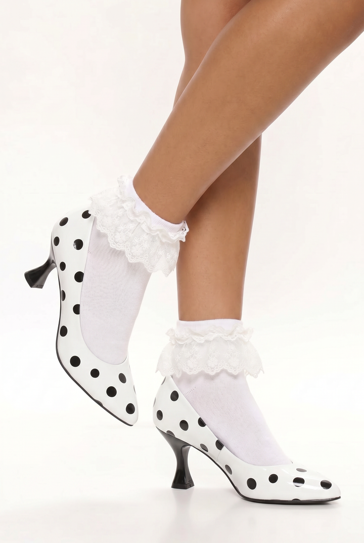 Dottie polka dot Heels