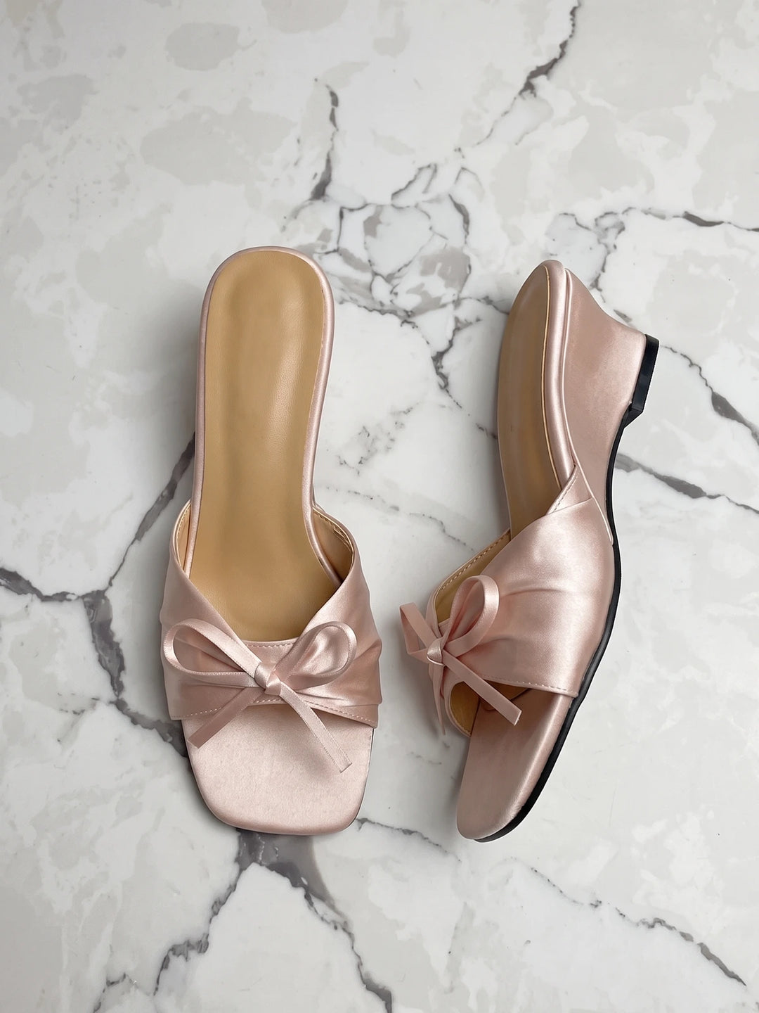 Chantal Shimmer Bow Sandals