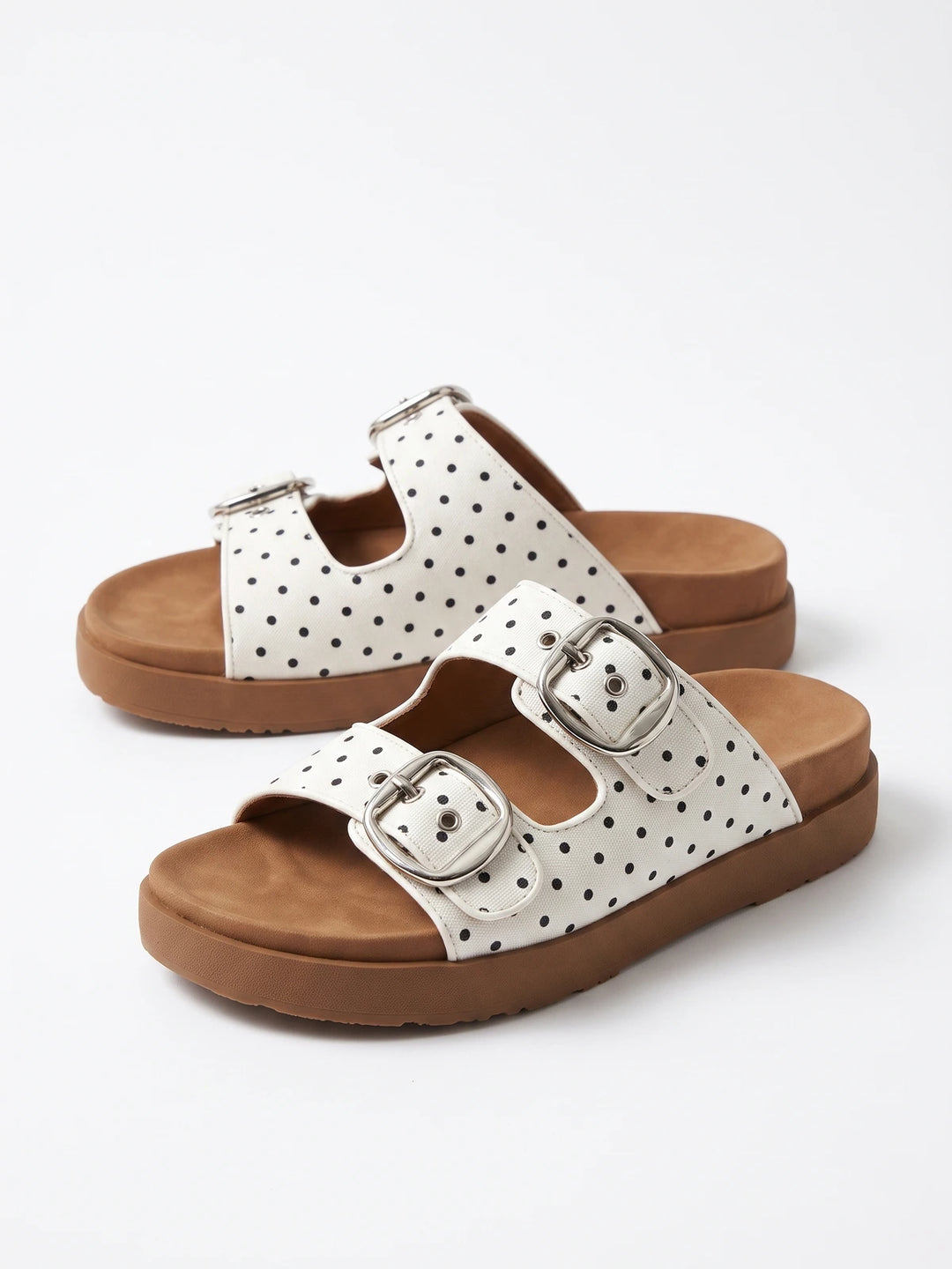 Renee Polka Dot Platform Slides
