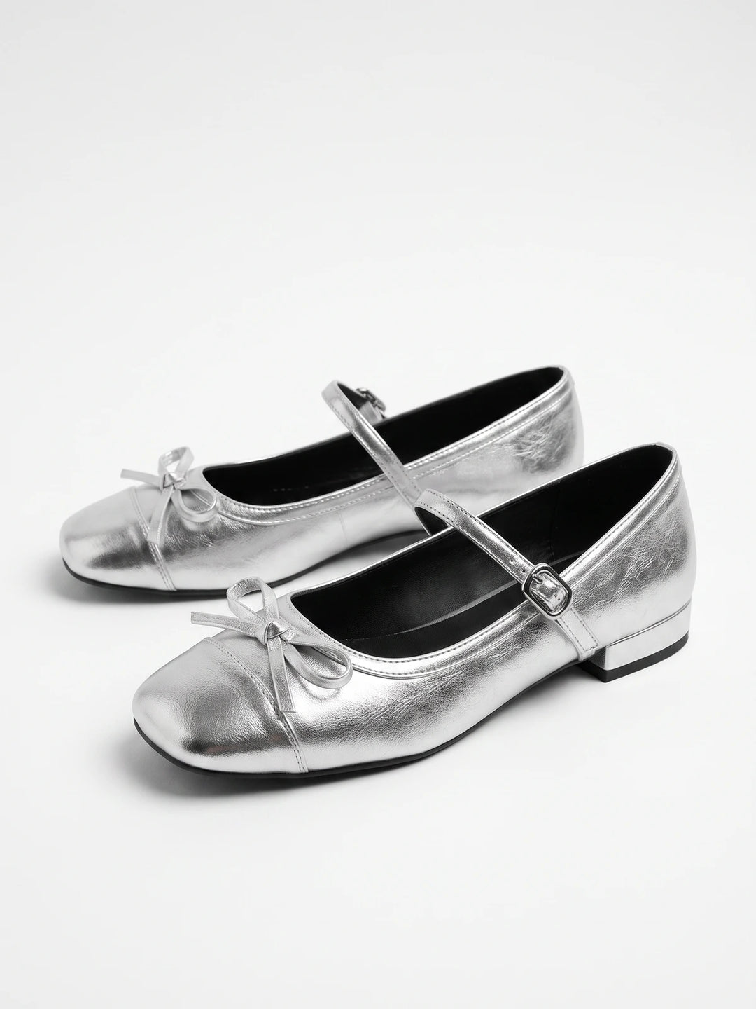 Margot Chrome Bow Mary Janes