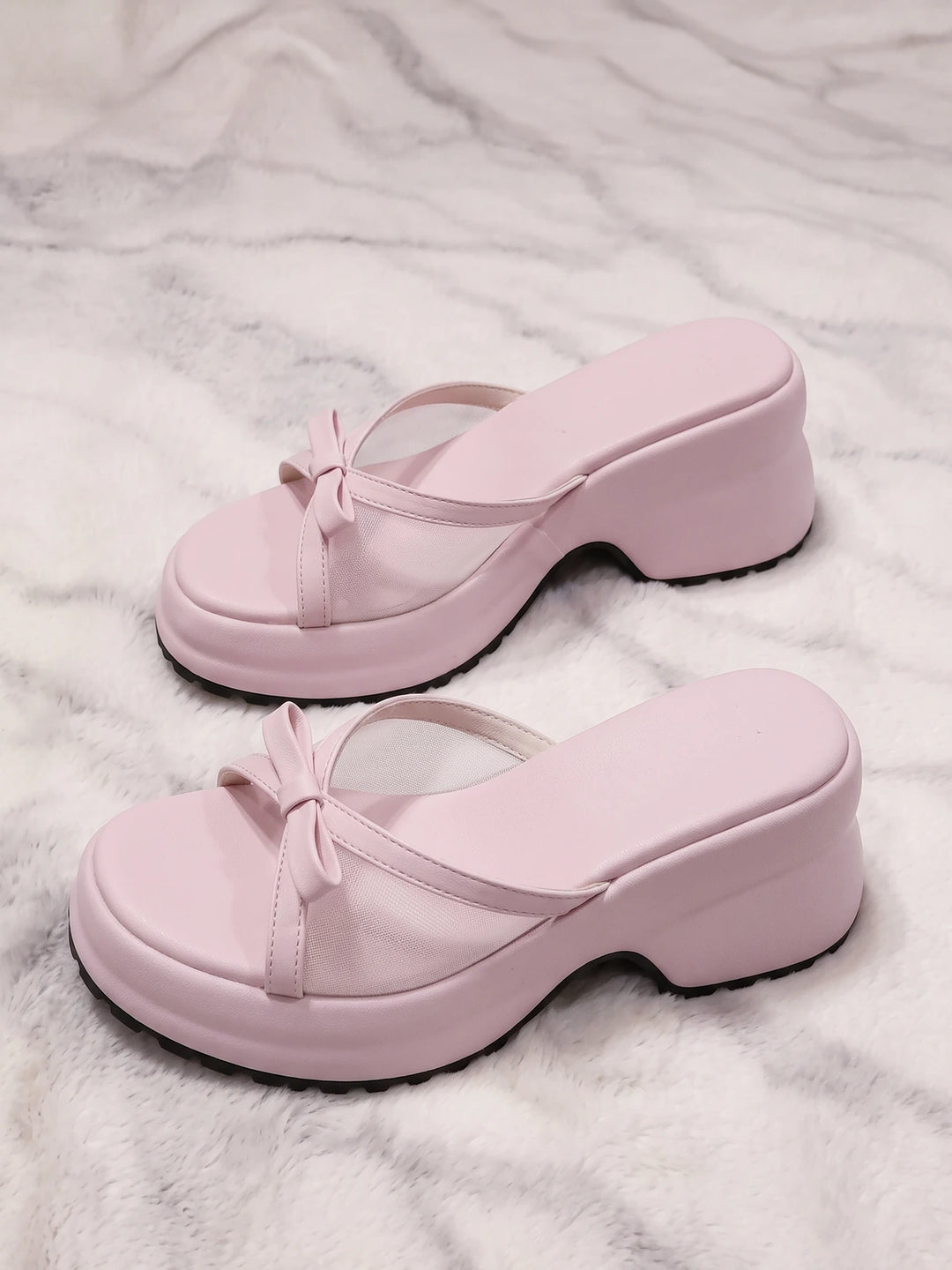 Ribbon Bow Sandals