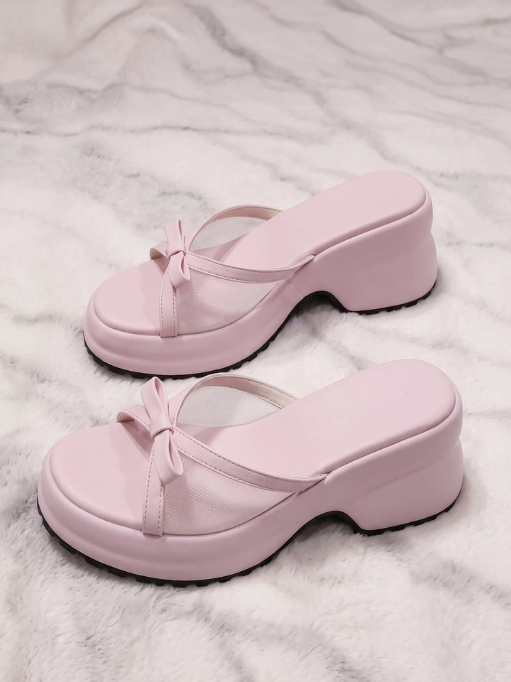 Ribbon Bow Sandals
