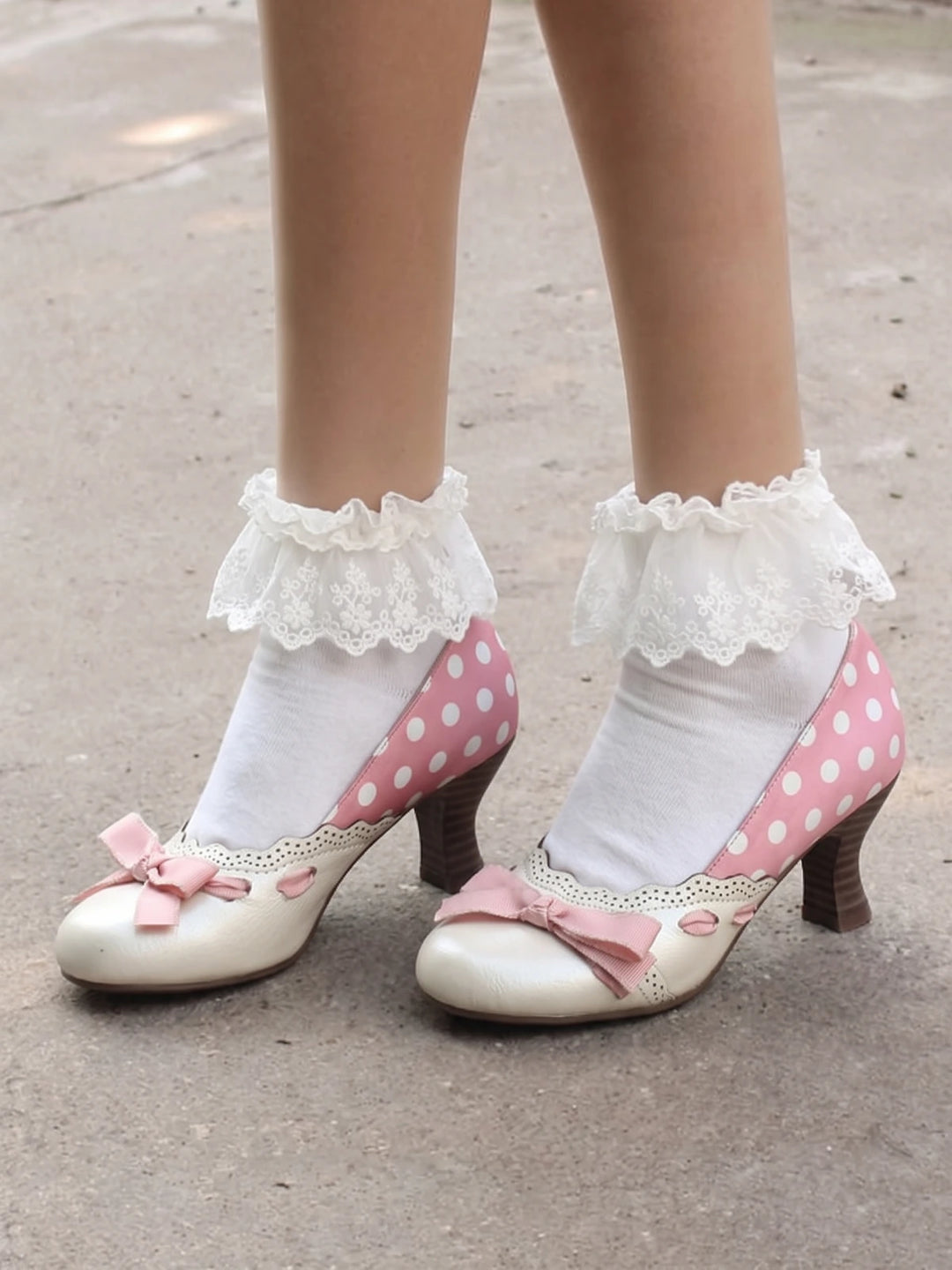 Elodie Polka Bow Heels