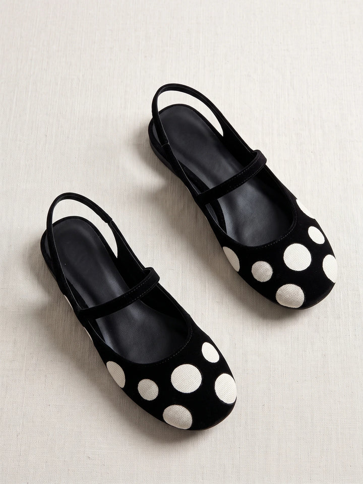 Macaron Dot Flats