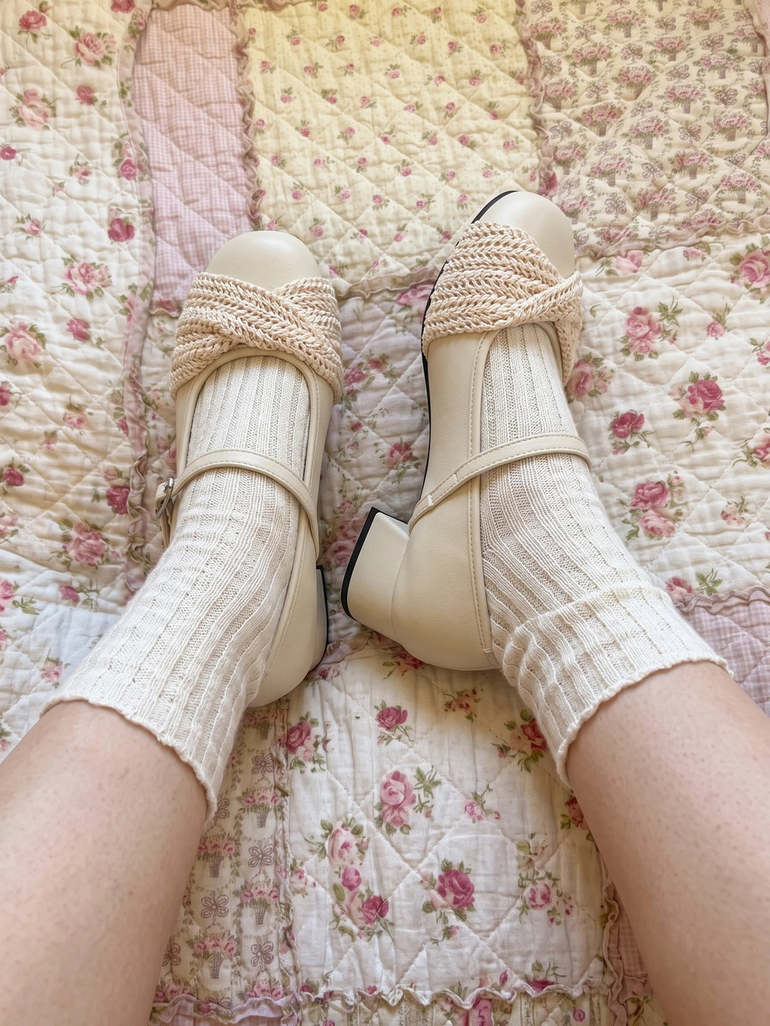 Cream Darling Mary Janes