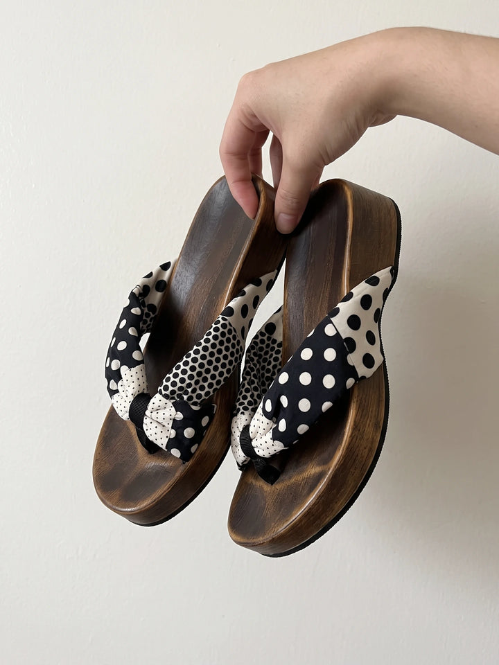 Katie Polka Dot Platform Sandals