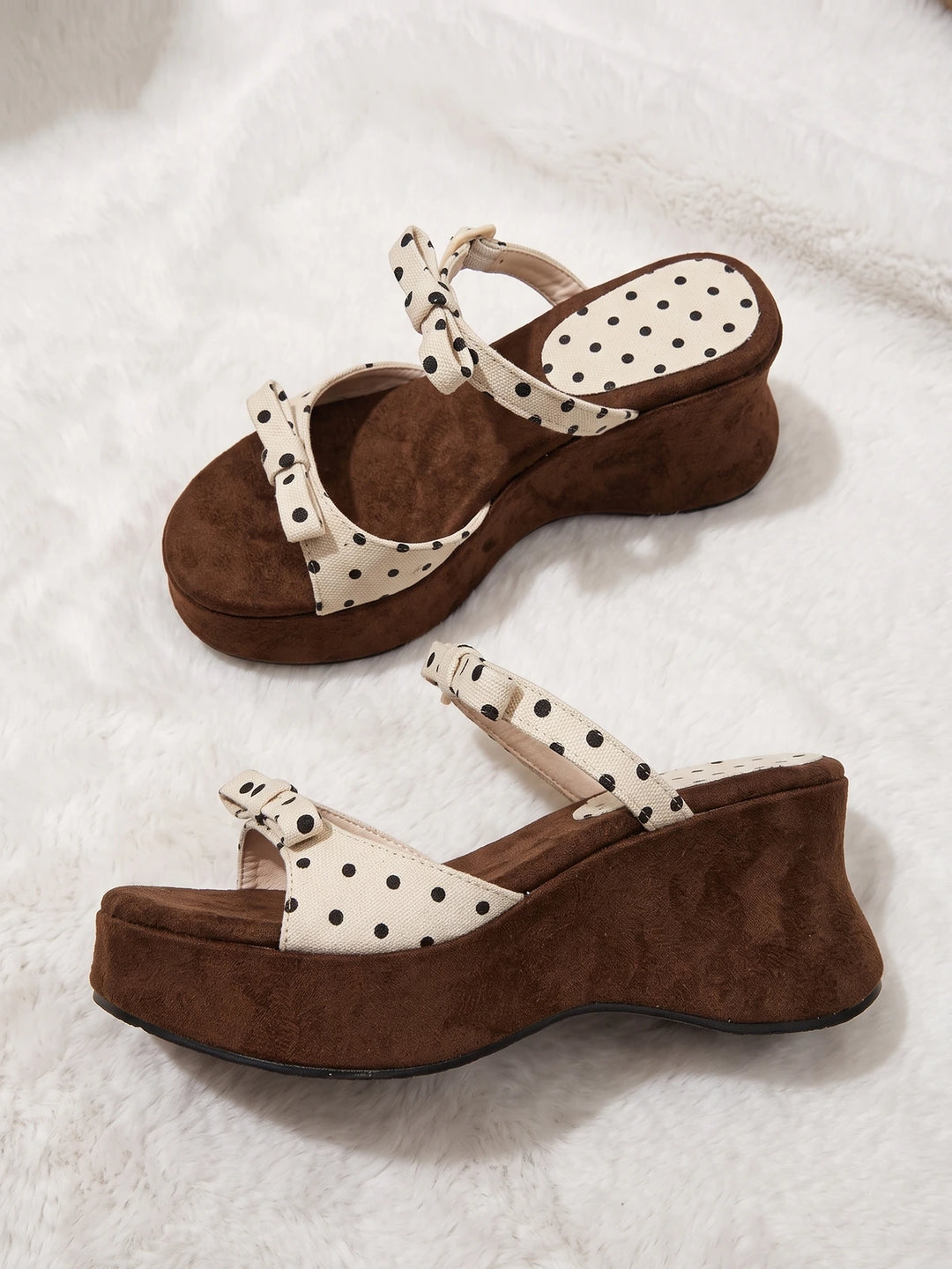 Ribbon Bow Sandals