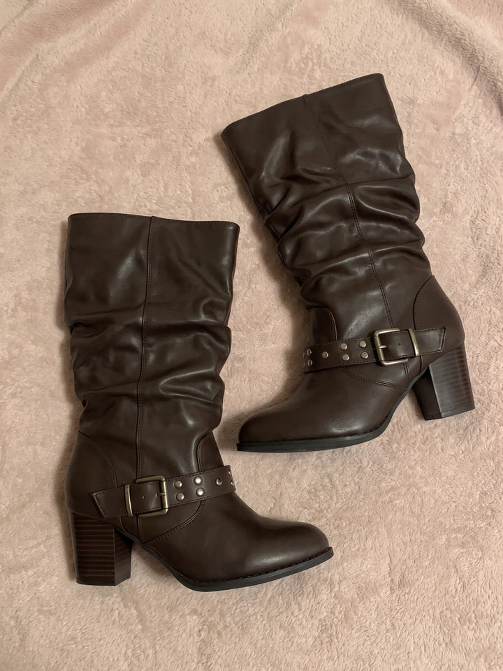 Anabel Studded Slouchy Boots