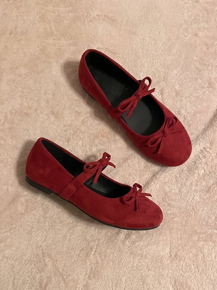 Marinette Double Bow Mary Jane Flats