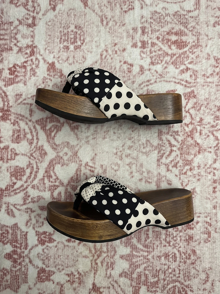 Katie Polka Dot Platform Sandals
