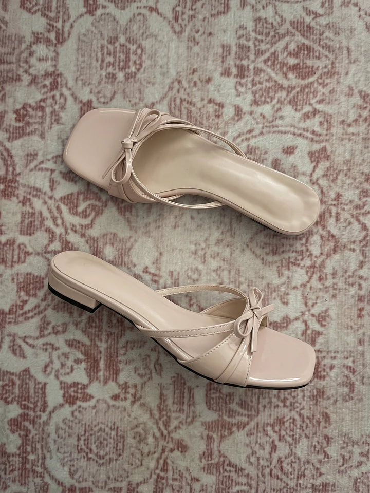 Ribbon Bow Sandals
