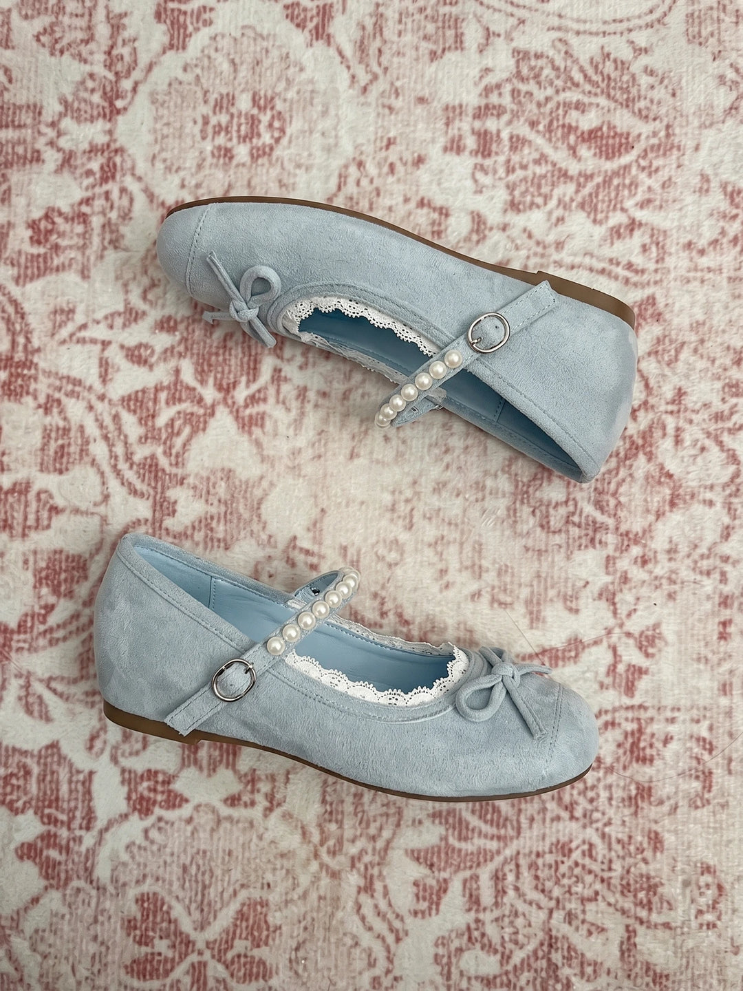 Anais Pearl Lace Mary Jane Flats