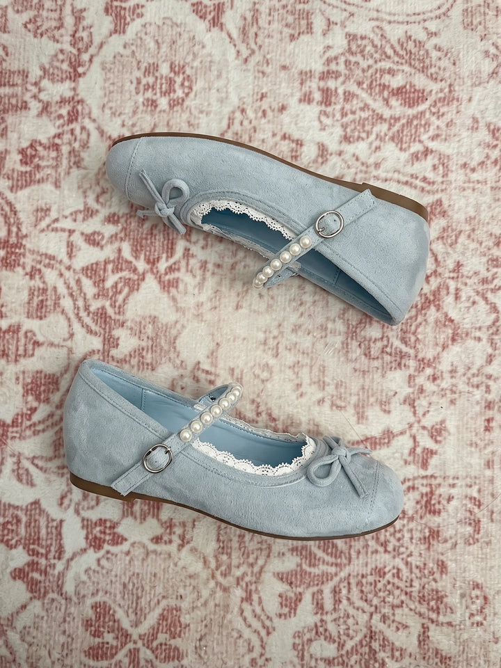 Anais Pearl Lace Mary Jane Flats