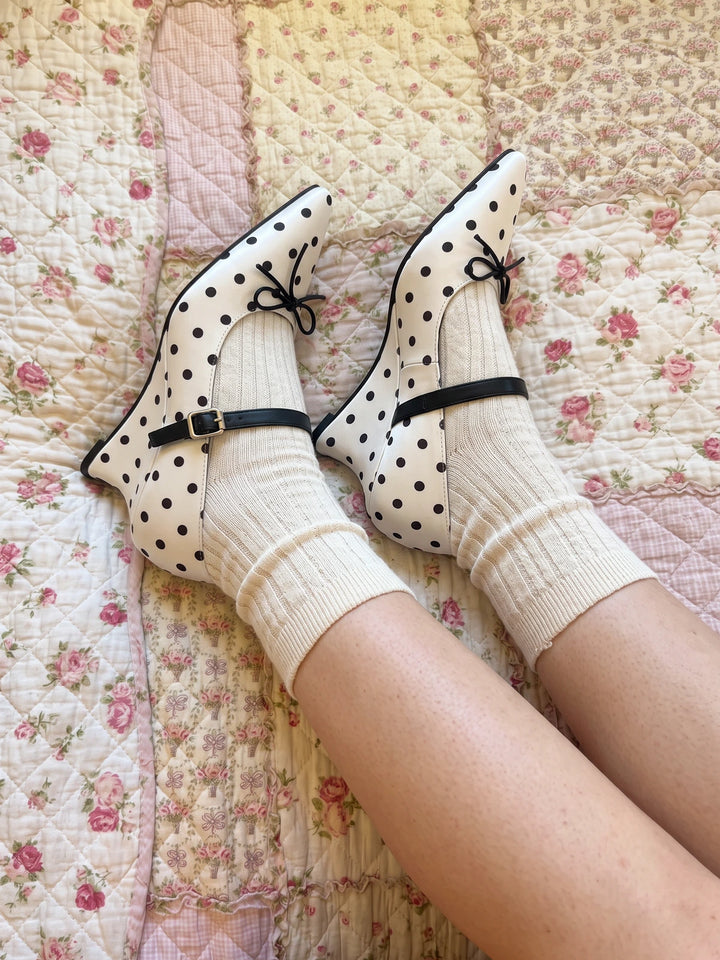 Isaline Polka Dot Mary Jane Heels