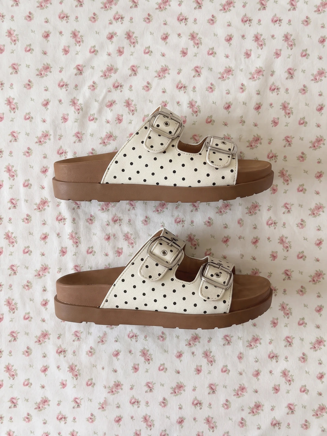 Renee Polka Dot Platform Slides