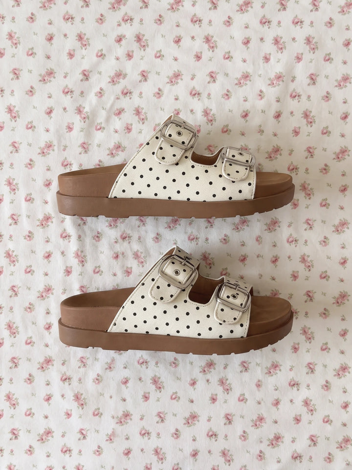 Renee Polka Dot Platform Slides