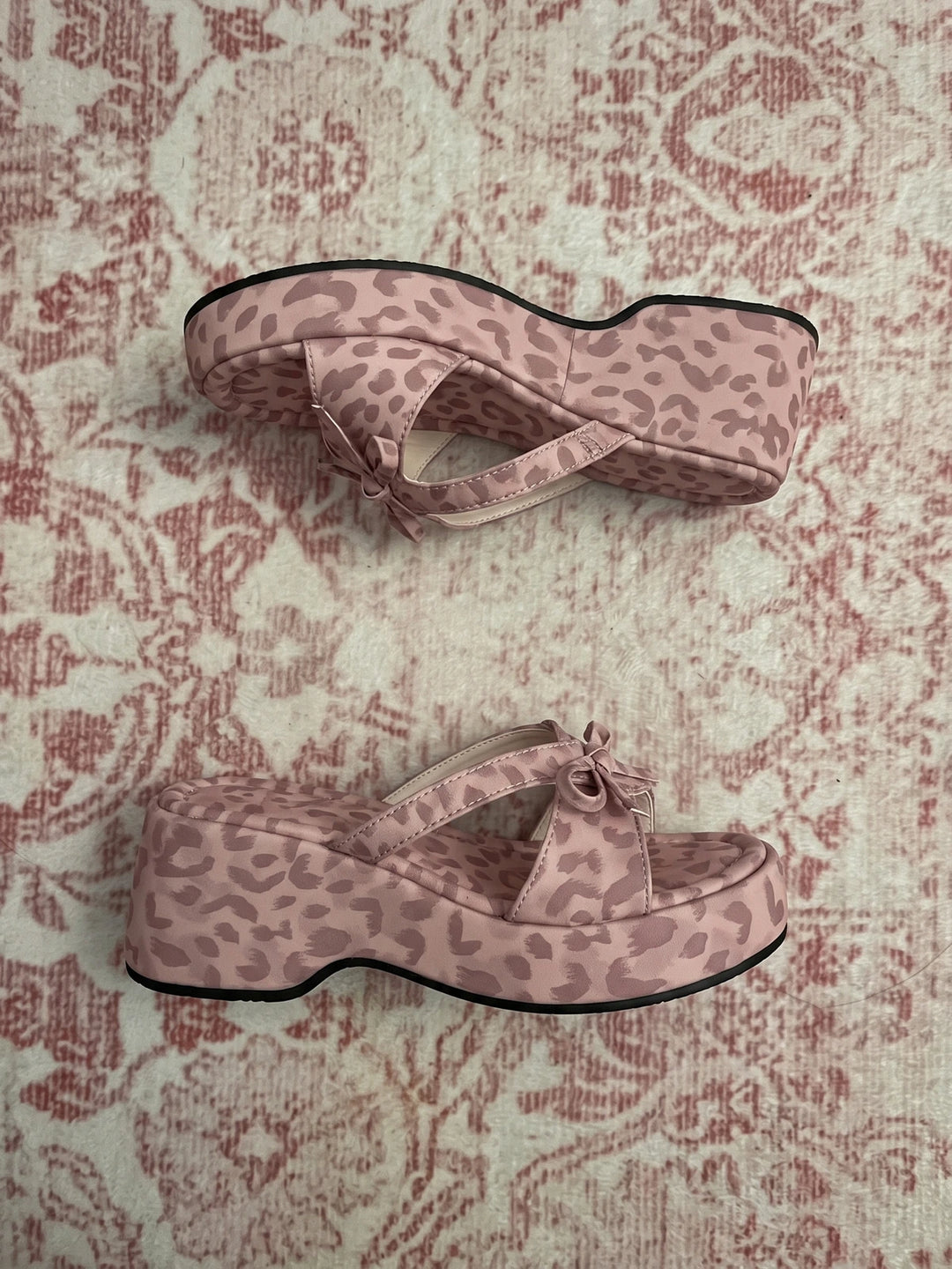 Pink Leopard Darling Sandals