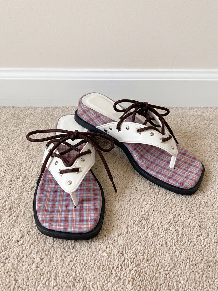 Multi-colored Blue Darling Sandals